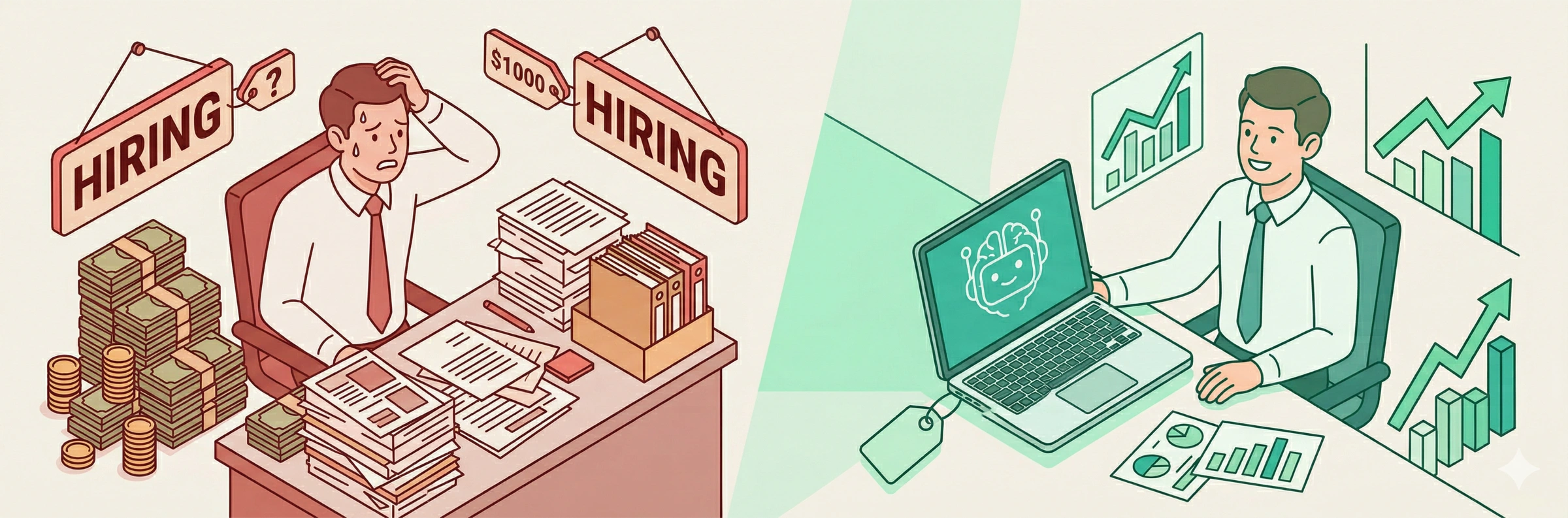 従来の営業コスト vs LeadAce